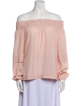Ramy Brook Off-The-Shoulder Long Sleeve Blouse