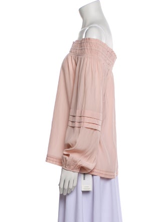 Ramy Brook Off-The-Shoulder Long Sleeve Blouse