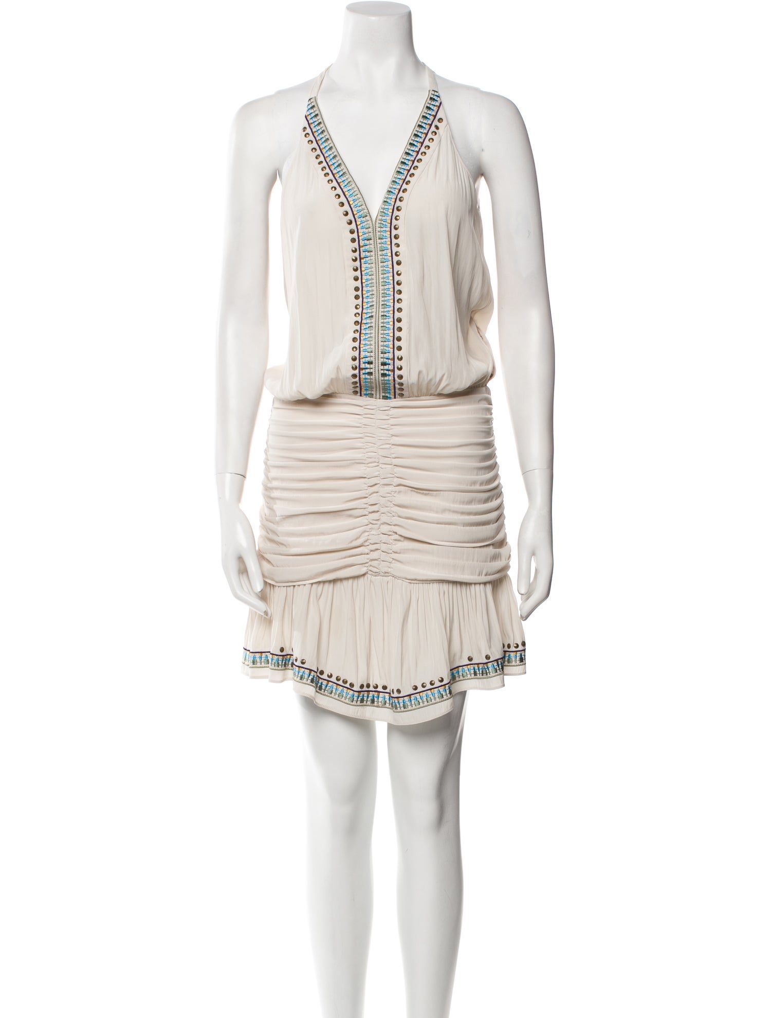 Ramy Brook V-Neck Knee-Length Dress