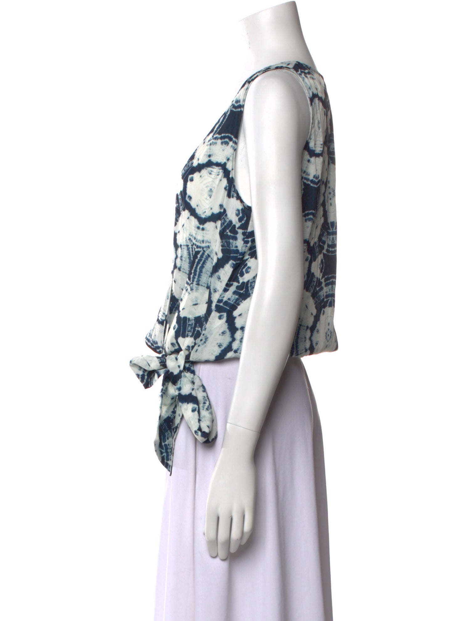 Ramy Brook Floral Print Plunge Neckline Crop Top