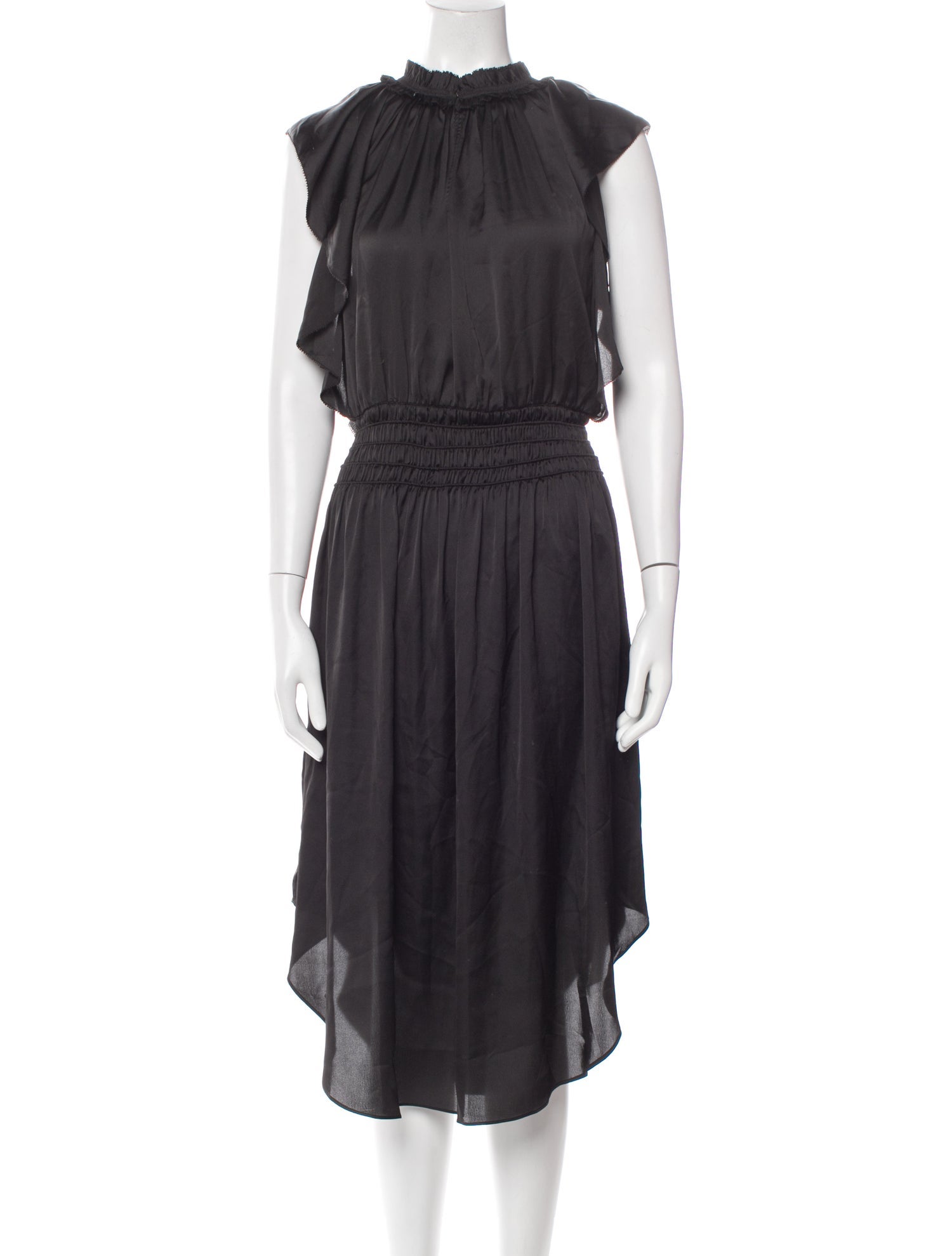 Ramy Brook Mock Neck Midi Length Dress