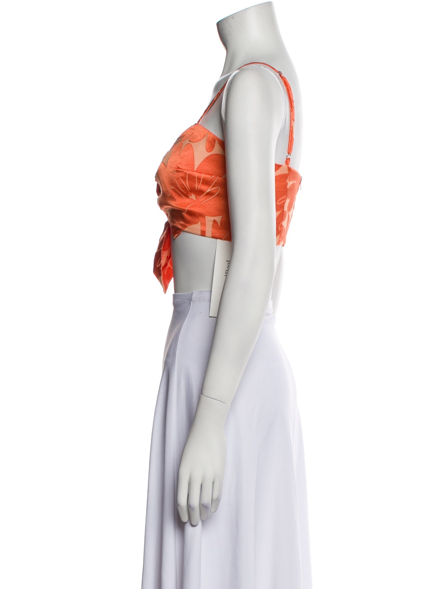 Ramy Brook Floral Print V-Neck Crop Top