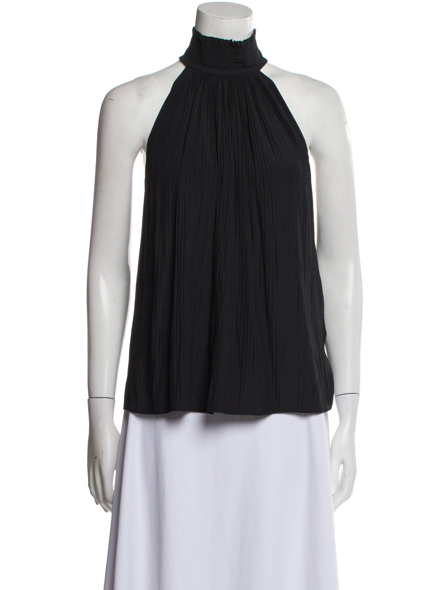 Ramy Brook Mock Neck Sleeveless Blouse