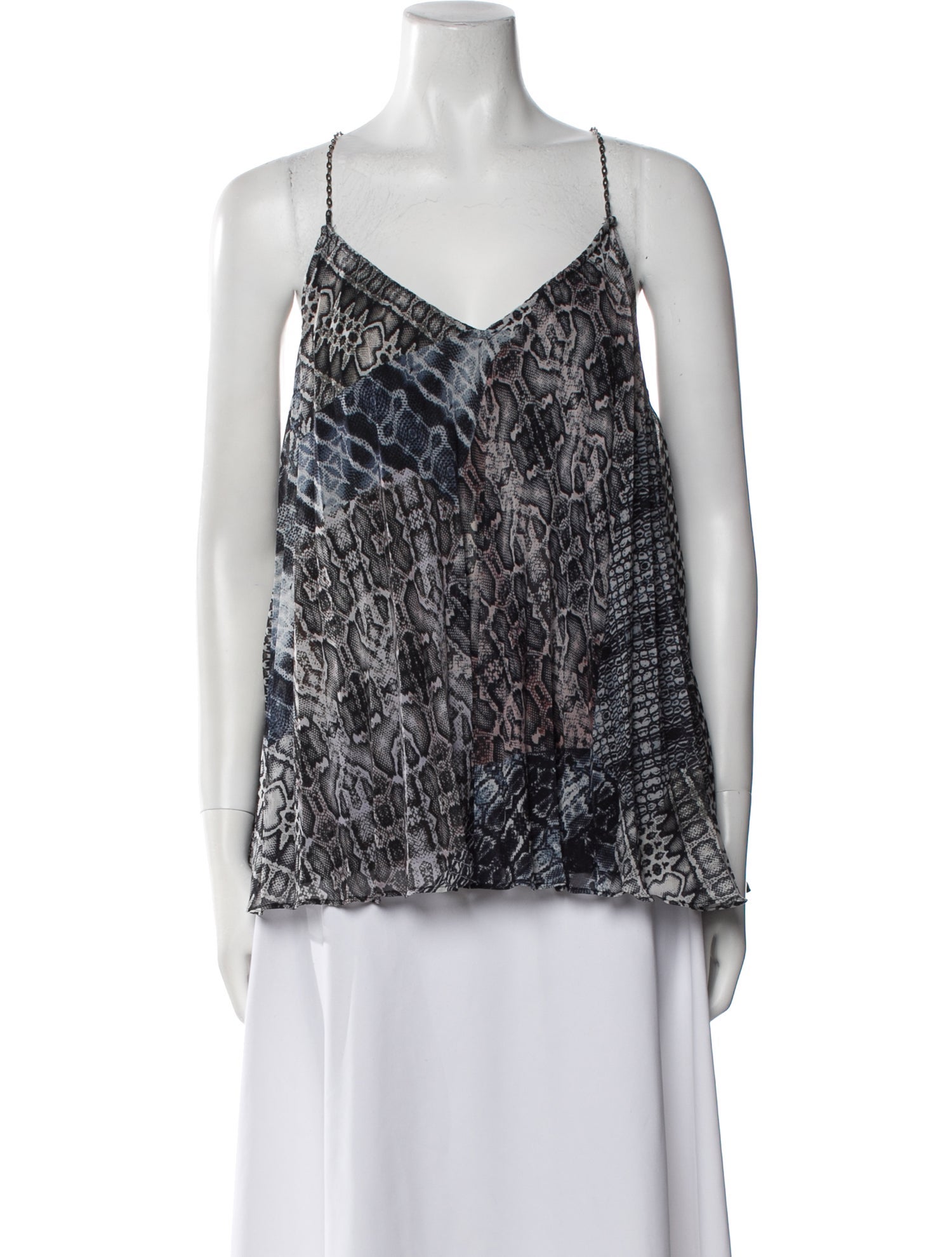 Ramy Brook Printed V-Neck Top