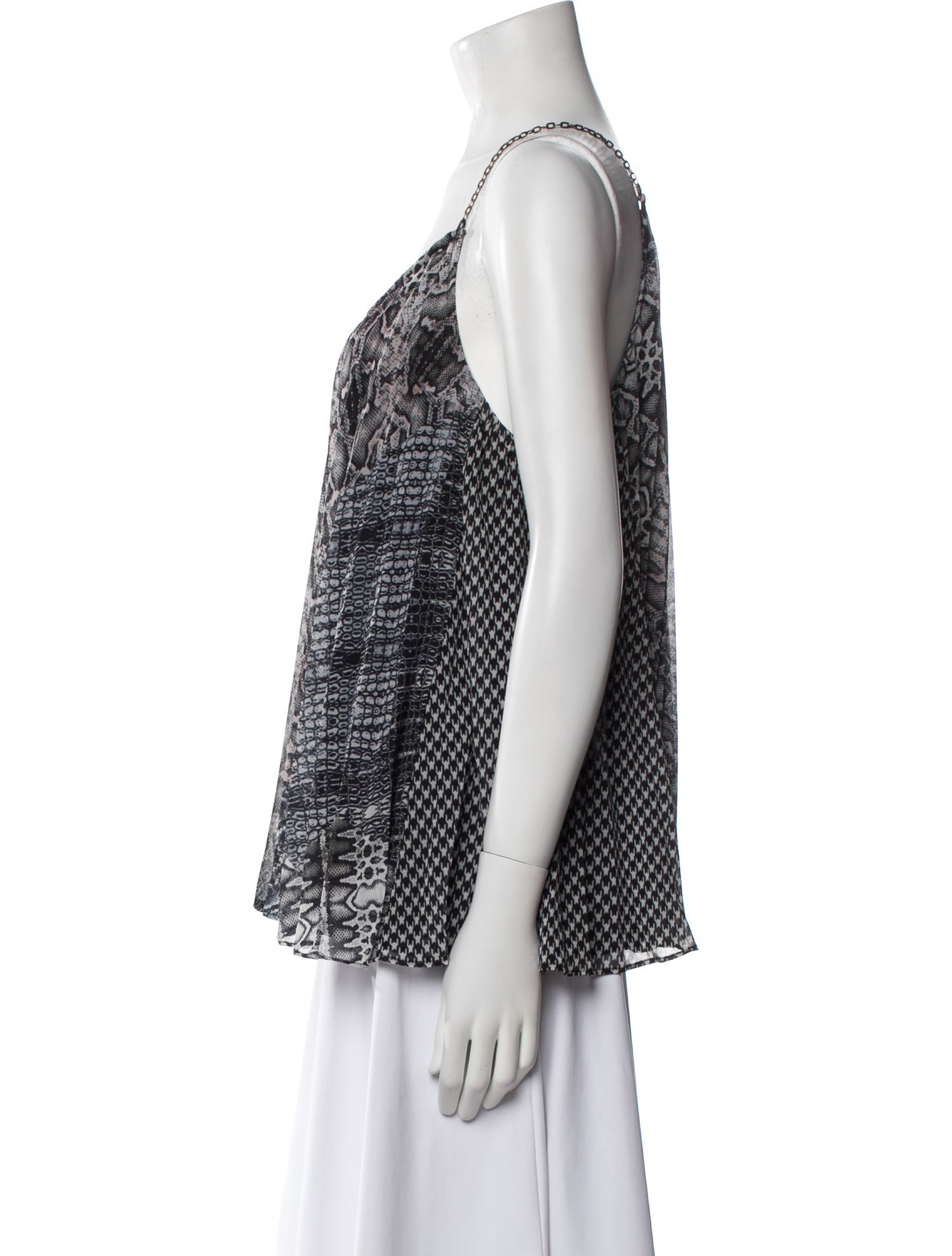 Ramy Brook Printed V-Neck Top