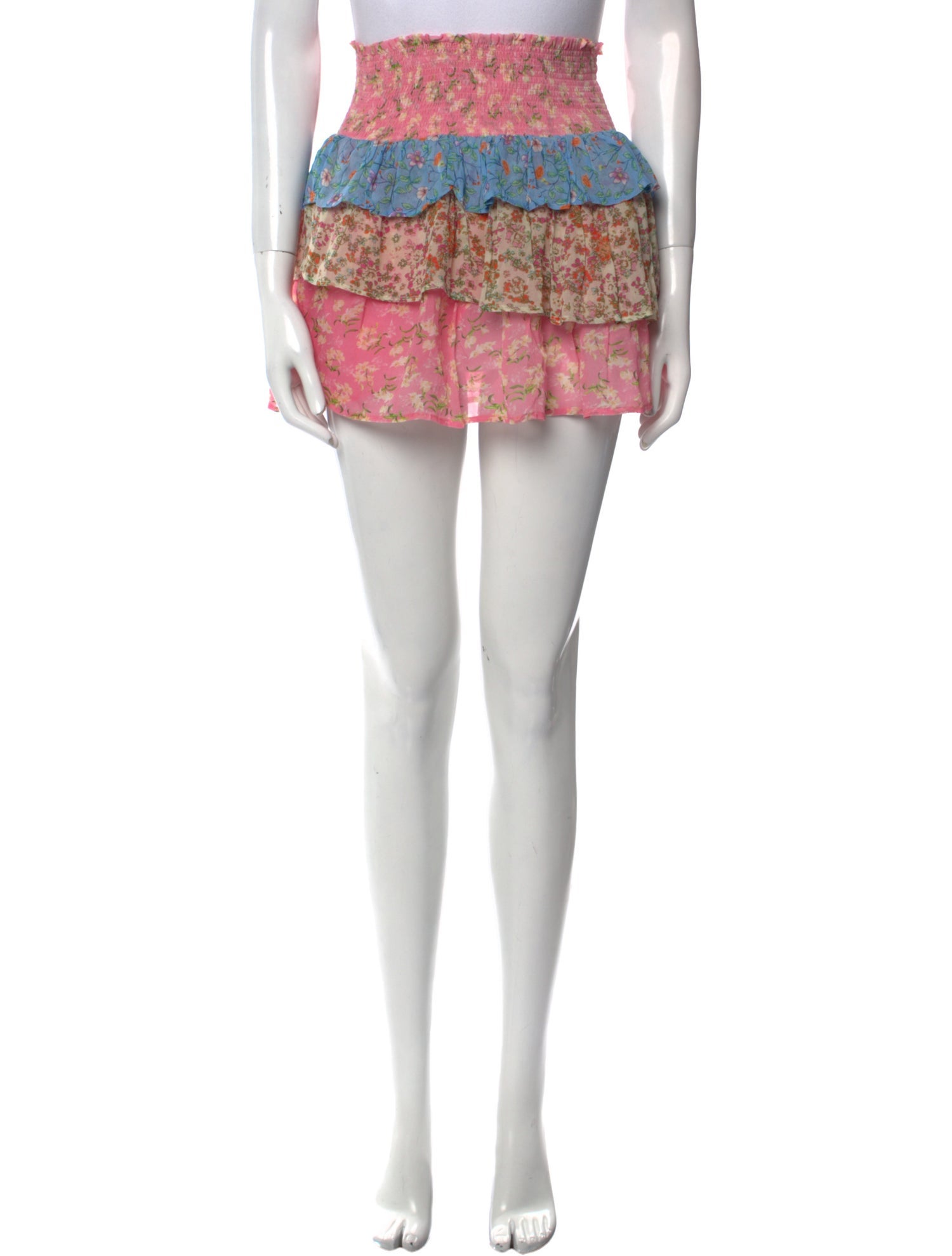 Ramy Brook Floral Print Mini Skirt