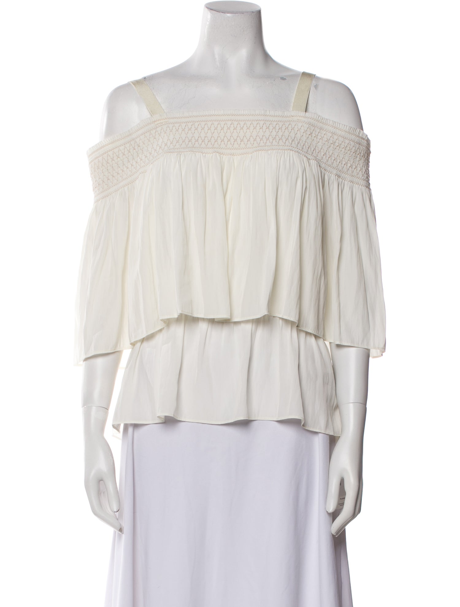 Ramy Brook Off-The-Shoulder Three-Quarter Sleeve Blouse