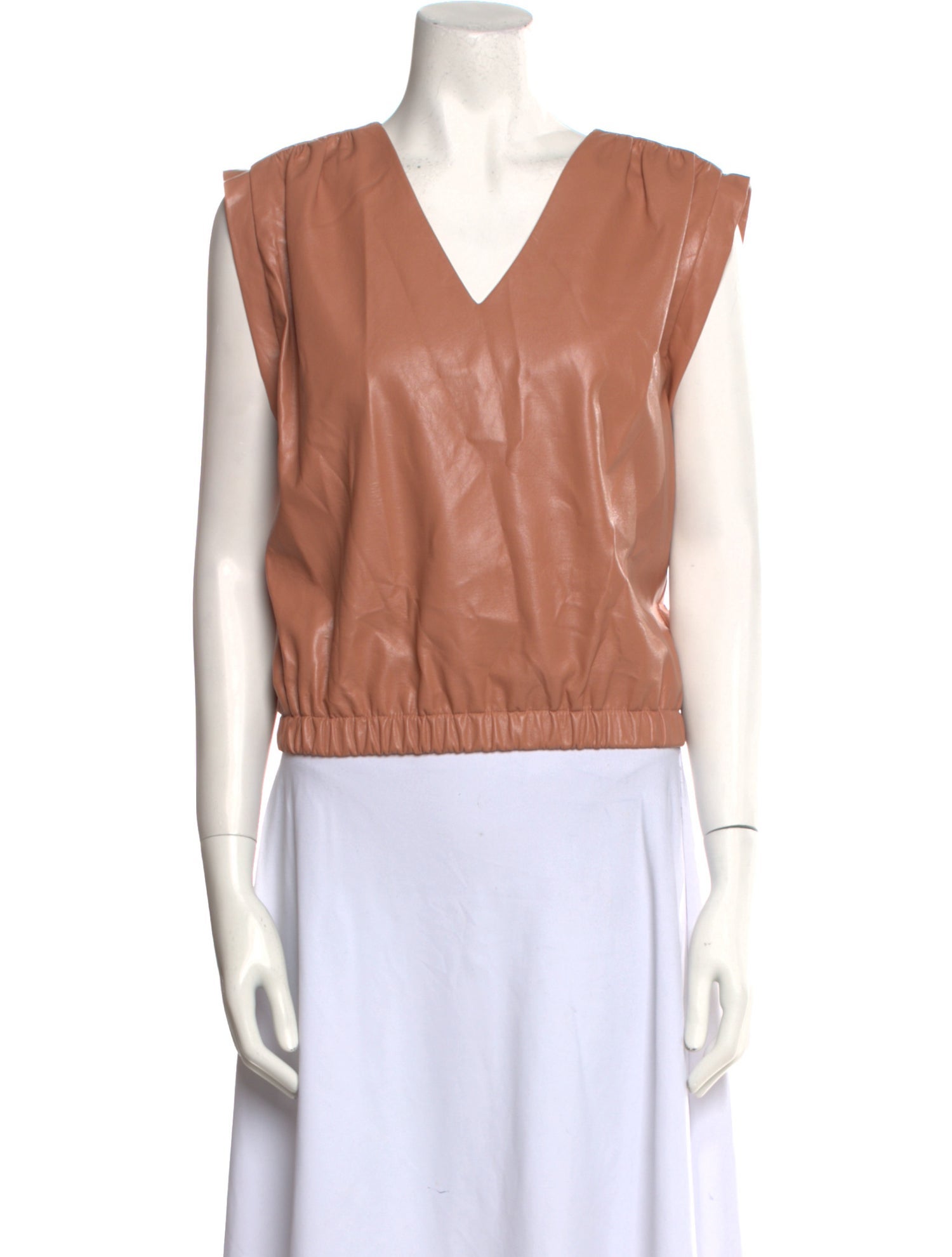 Ramy Brook V-Neck Sleeveless Crop Top