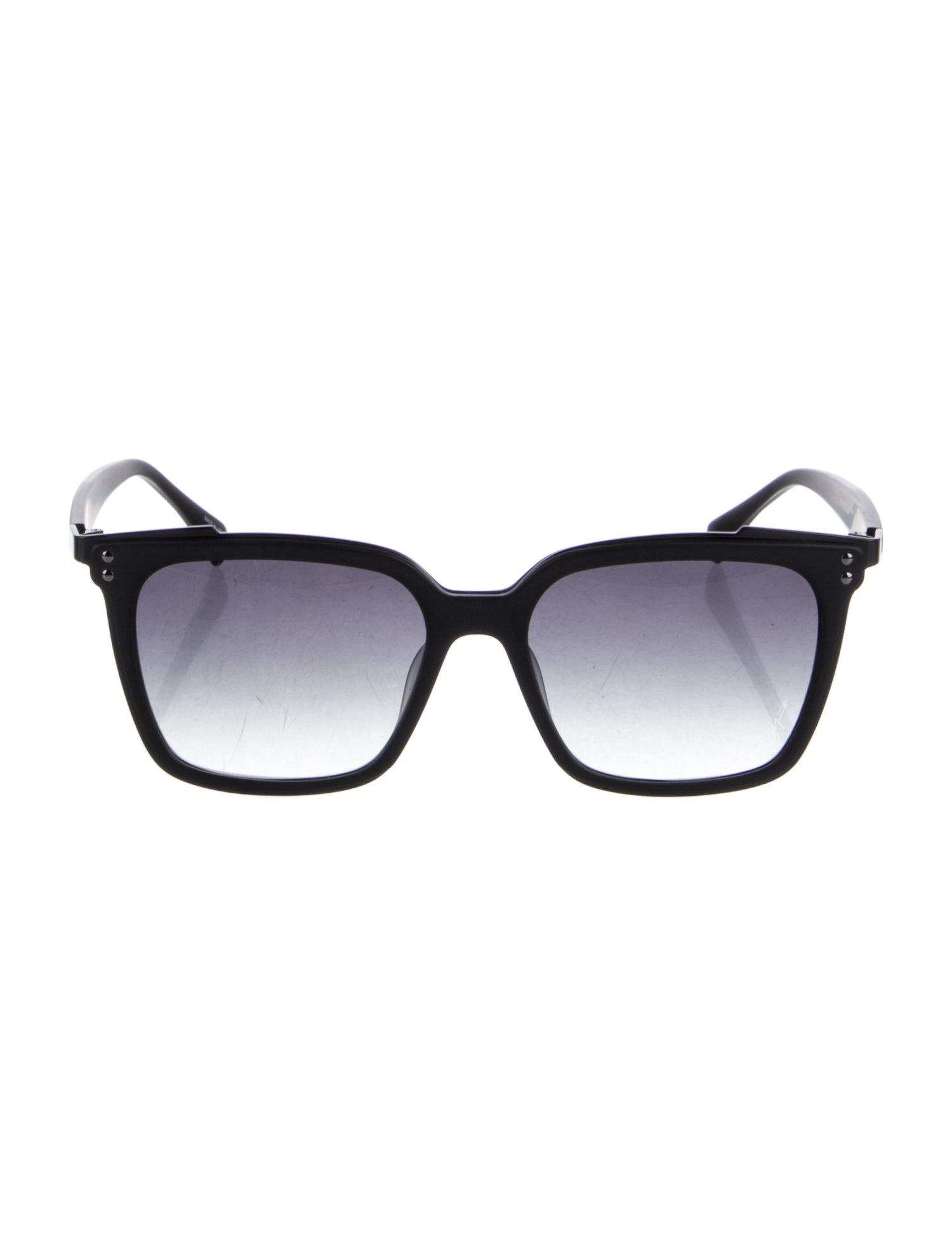 Yoshiki Hishinuma Wayfarer Gradient Sunglasses - Black