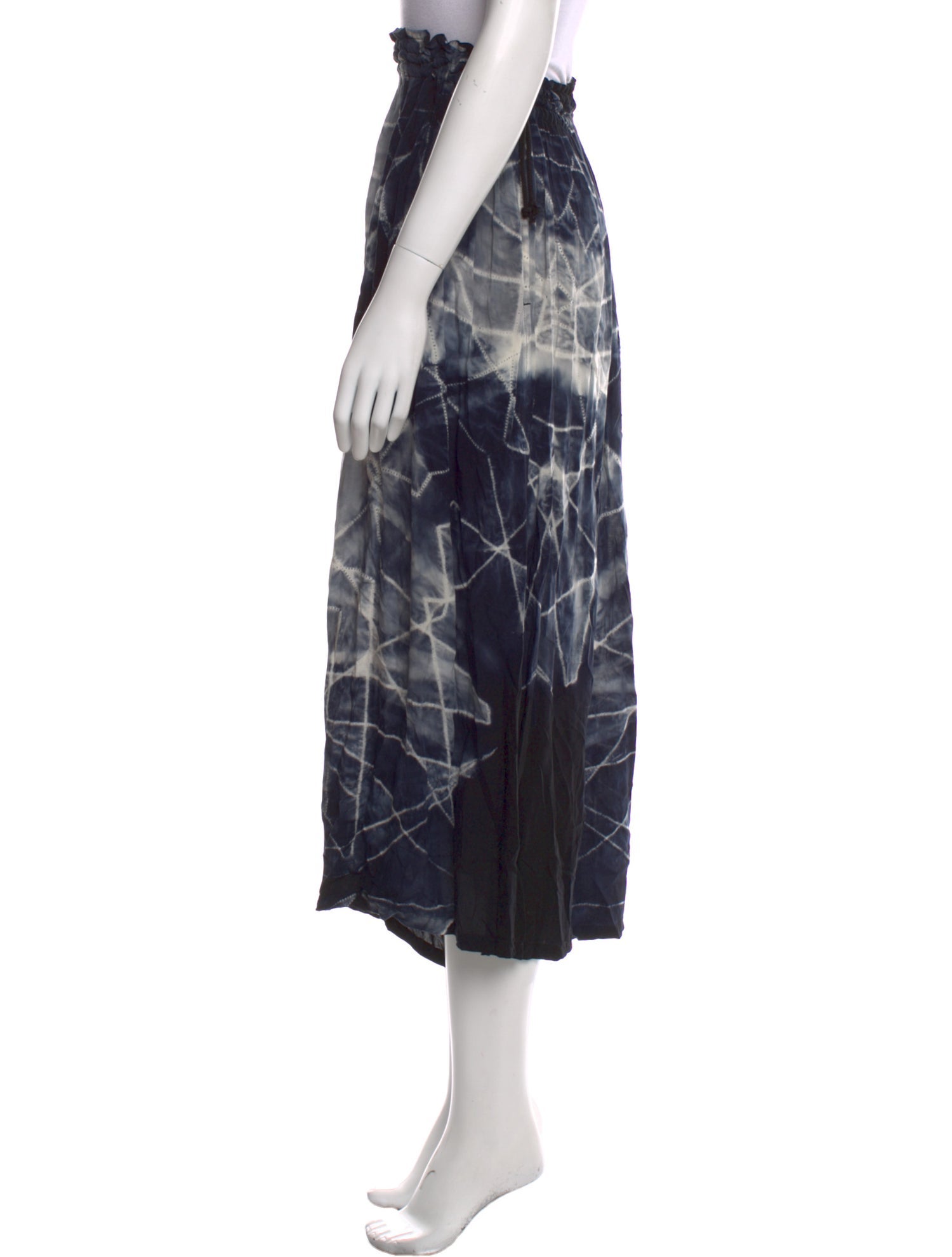 Yoshiki Hishinuma Tie-Dye Print Wide Leg Pants