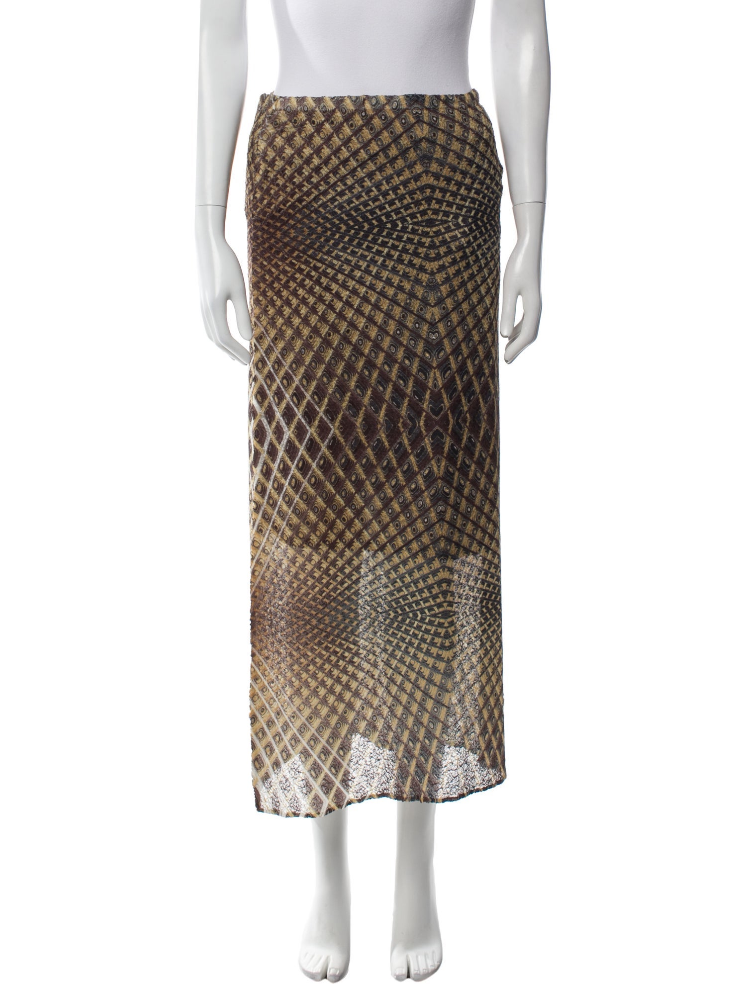 Yoshiki Hishinuma Vintage Midi Length Skirt