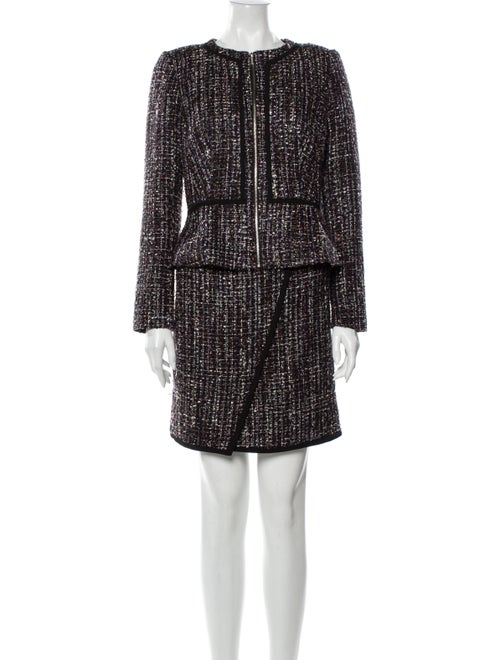 Calvin Klein Tweed Pattern Skirt Set w/ Tags Black