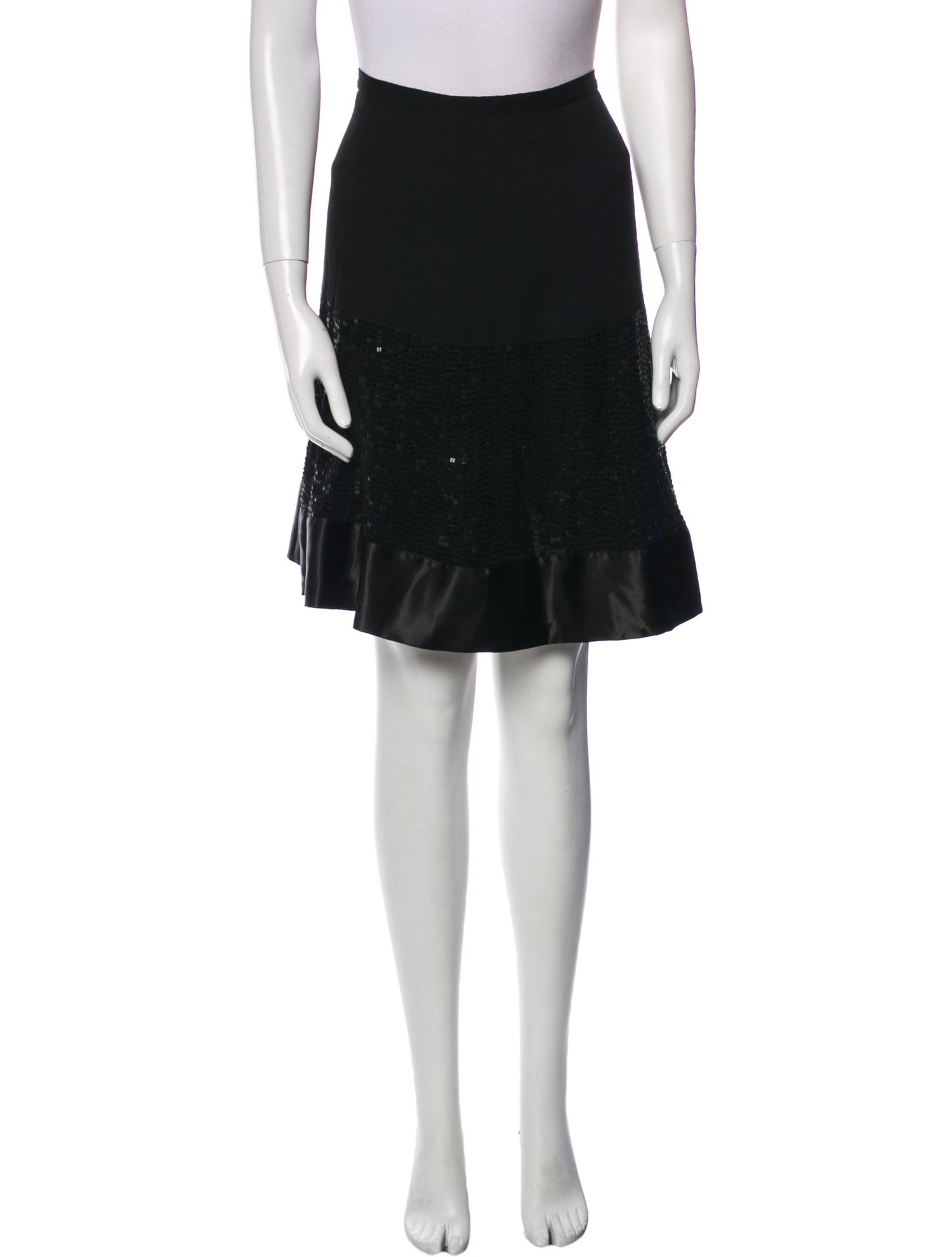 Calvin Klein Silk Knee-Length Skirt w/ Tags