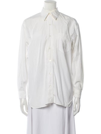 Calvin Klein Long Sleeve Button-Up Top