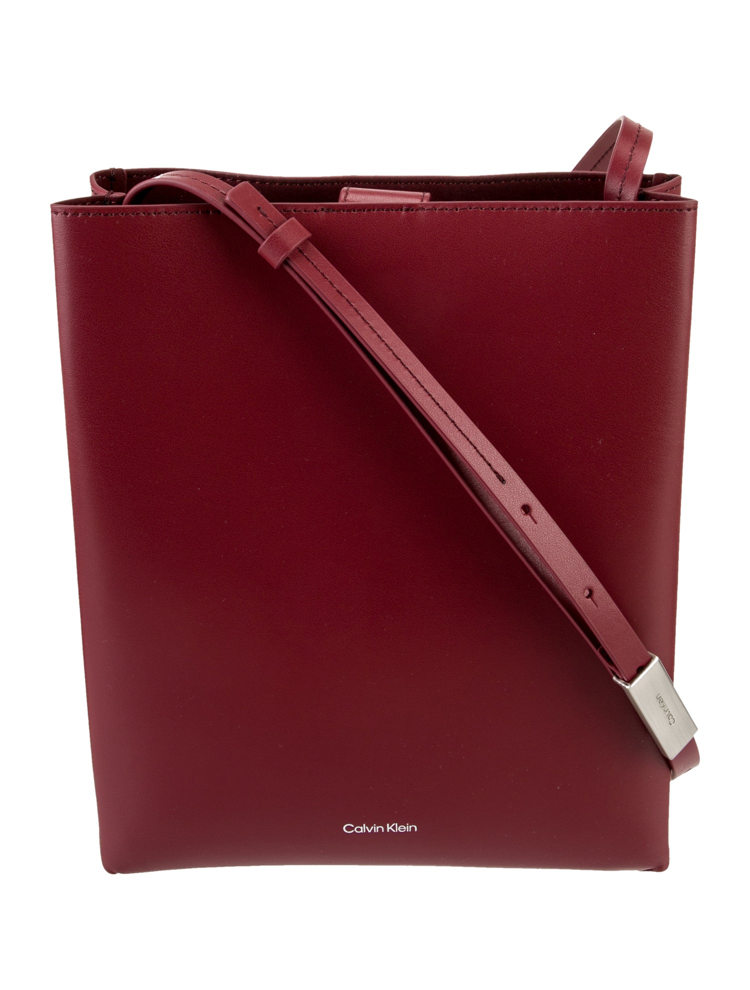 Calvin Klein Leather Messenger Bag