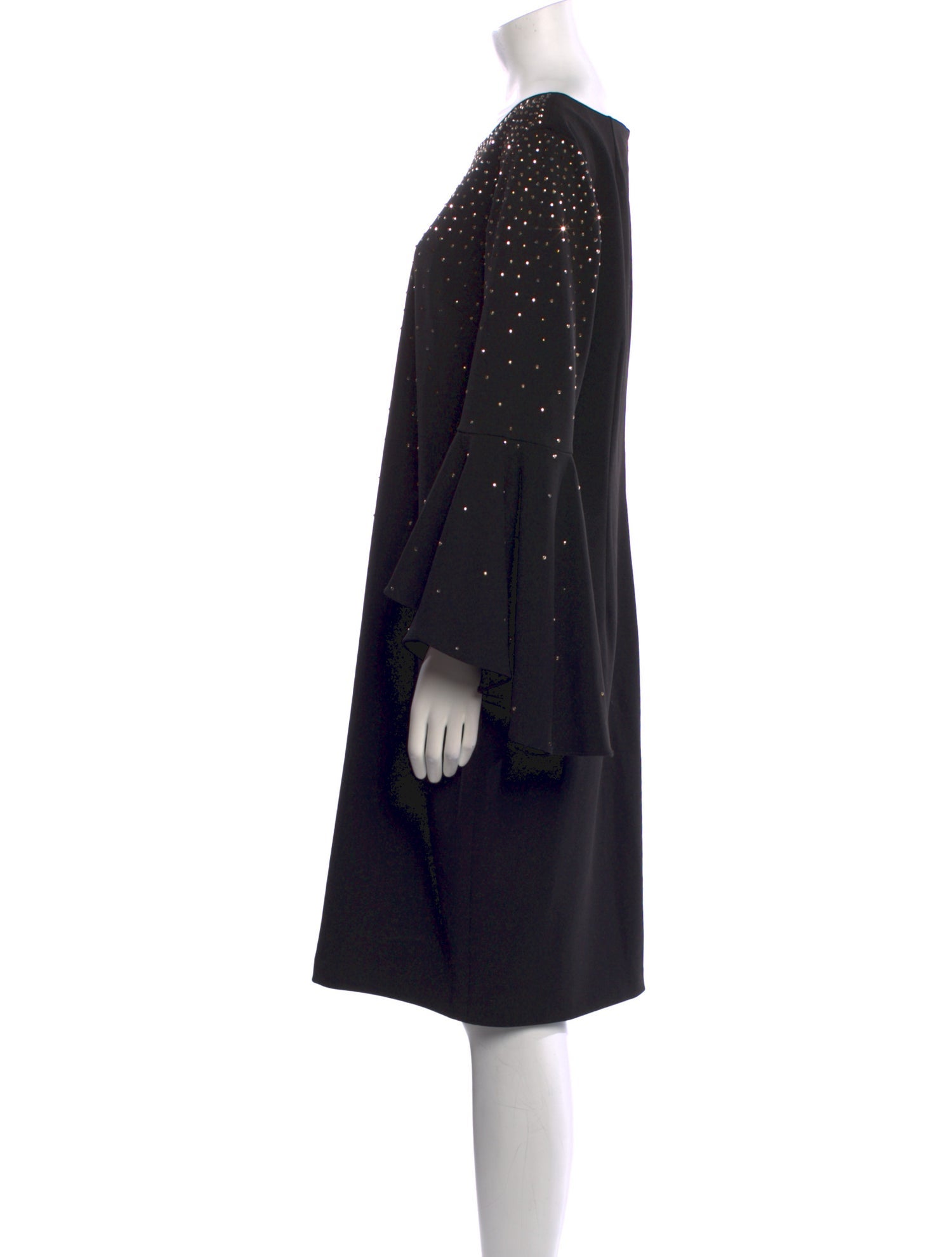 Calvin Klein Bateau Neckline Knee-Length Dress