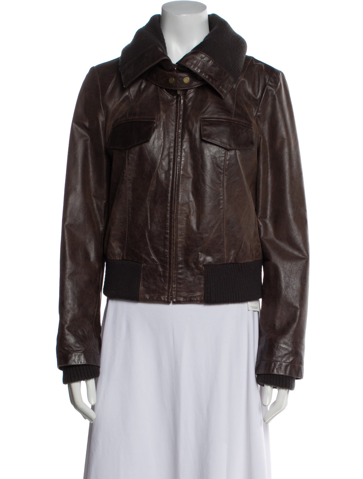 Calvin Klein Leather Biker Jacket