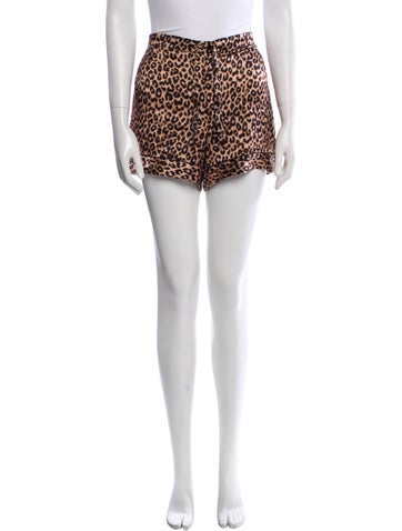 Yolke London Loungewear Silk Animal Print Pajamas XS