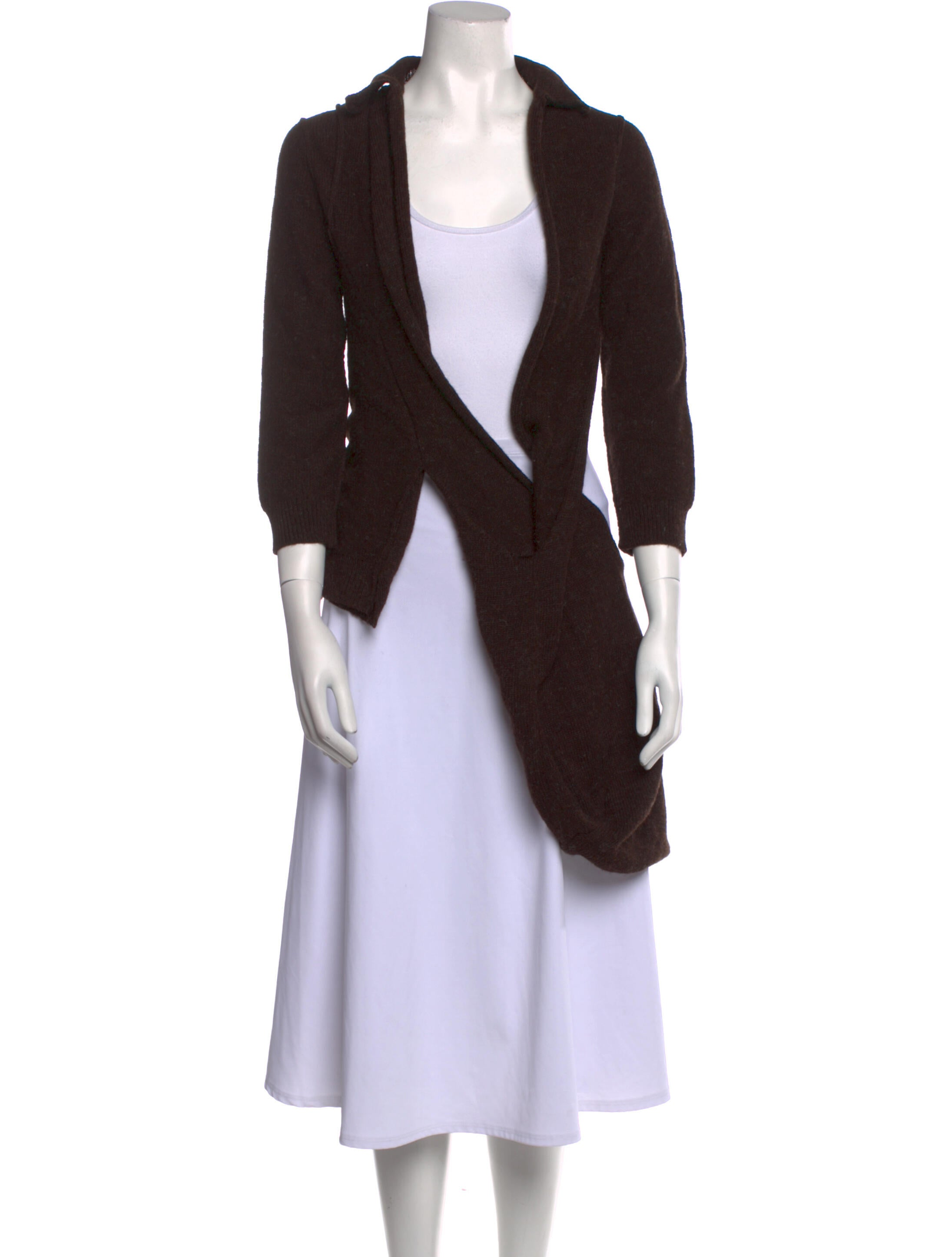 Y's by Yohji Yamamoto Plunge Neckline Sweater