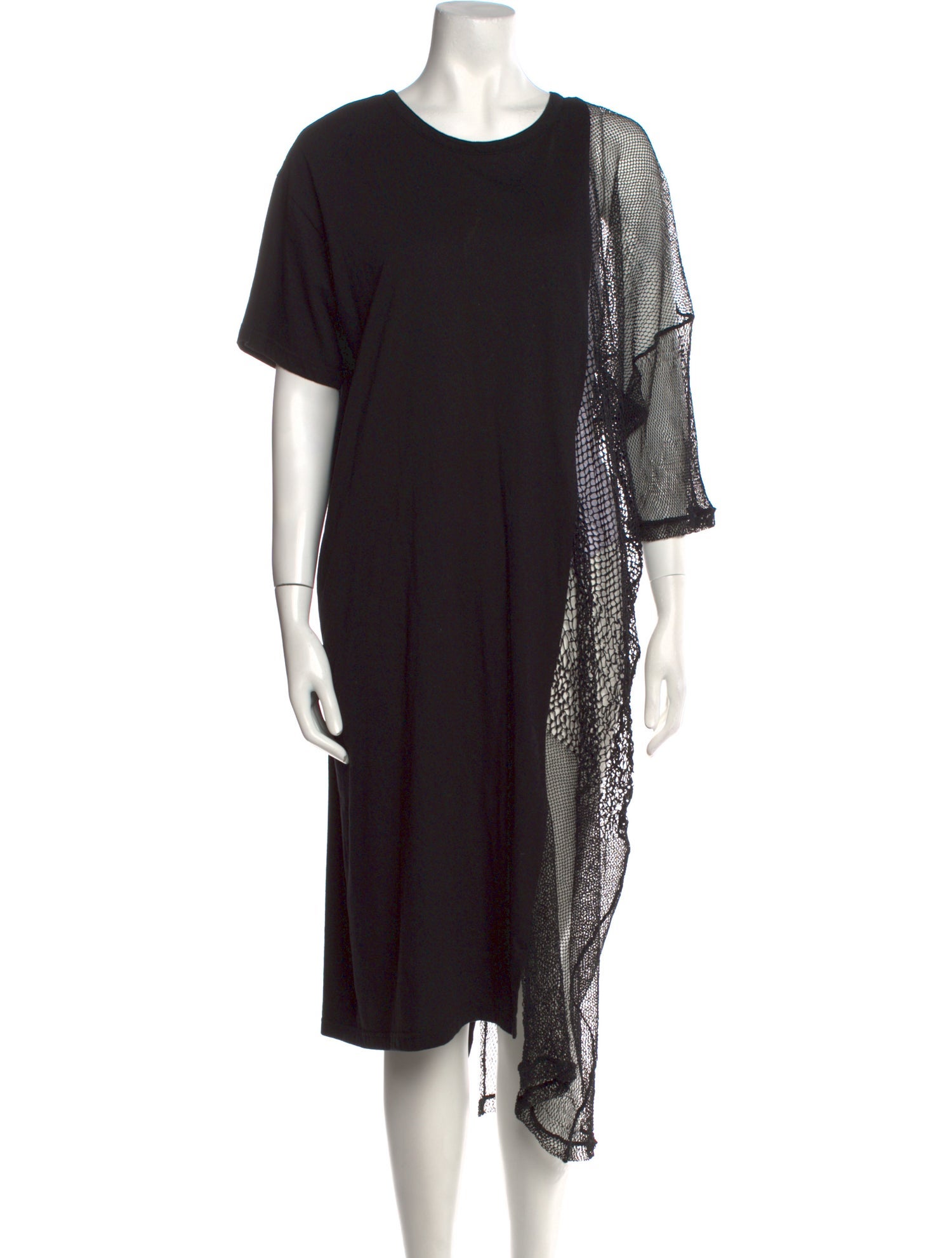 Y's by Yohji Yamamoto Crew Neck Midi Length Dress