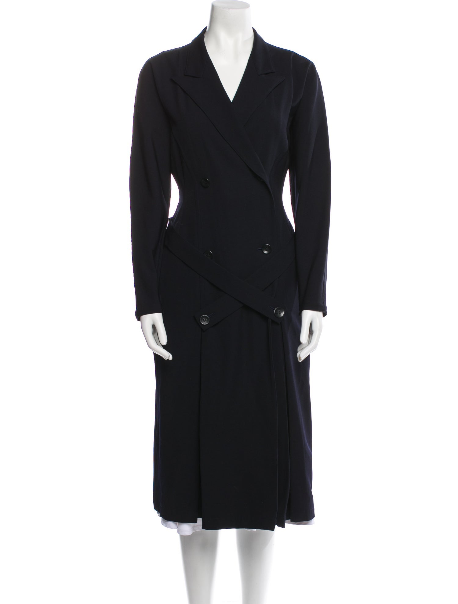 Y's by Yohji Yamamoto Vintage 1980's Trench Coat - Blue Coats