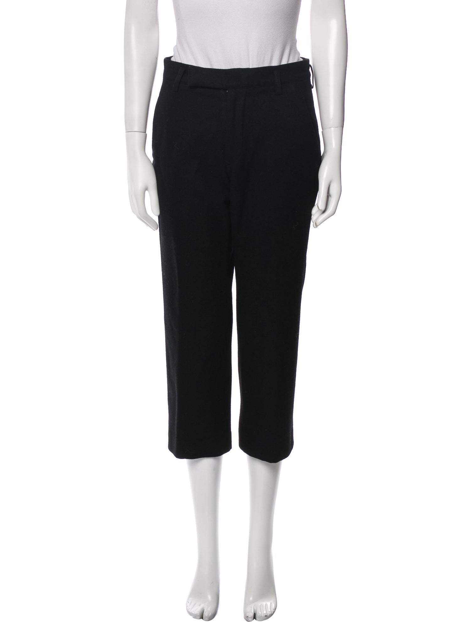 Y's by Yohji Yamamoto Wool Straight Leg Pants