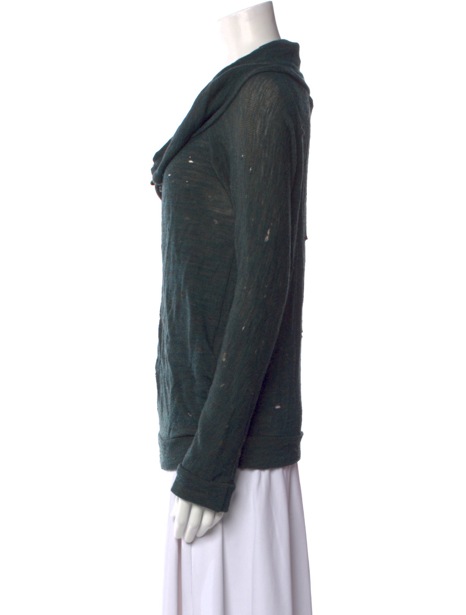 Y's by Yohji Yamamoto Wool Cowl Neck Sweater