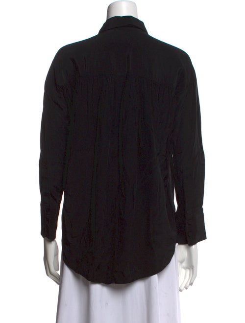 Y's by Yohji Yamamoto Three-Quarter Sleeve Button-Up Top