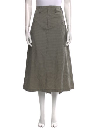 Y's by Yohji Yamamoto Wool Midi Length Skirt