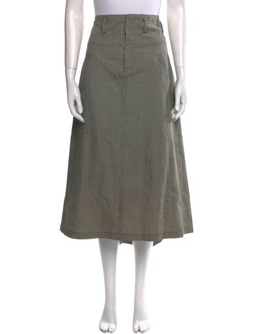 Y's by Yohji Yamamoto Wool Midi Length Skirt
