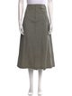 Y's by Yohji Yamamoto Wool Midi Length Skirt
