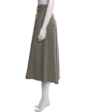 Y's by Yohji Yamamoto Wool Midi Length Skirt