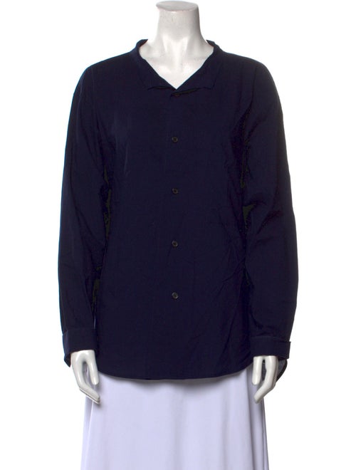Y's by Yohji Yamamoto Long Sleeve Button-Up Top