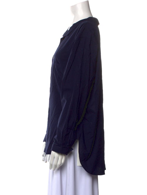 Y's by Yohji Yamamoto Long Sleeve Button-Up Top