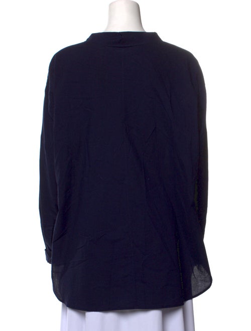 Y's by Yohji Yamamoto Long Sleeve Button-Up Top