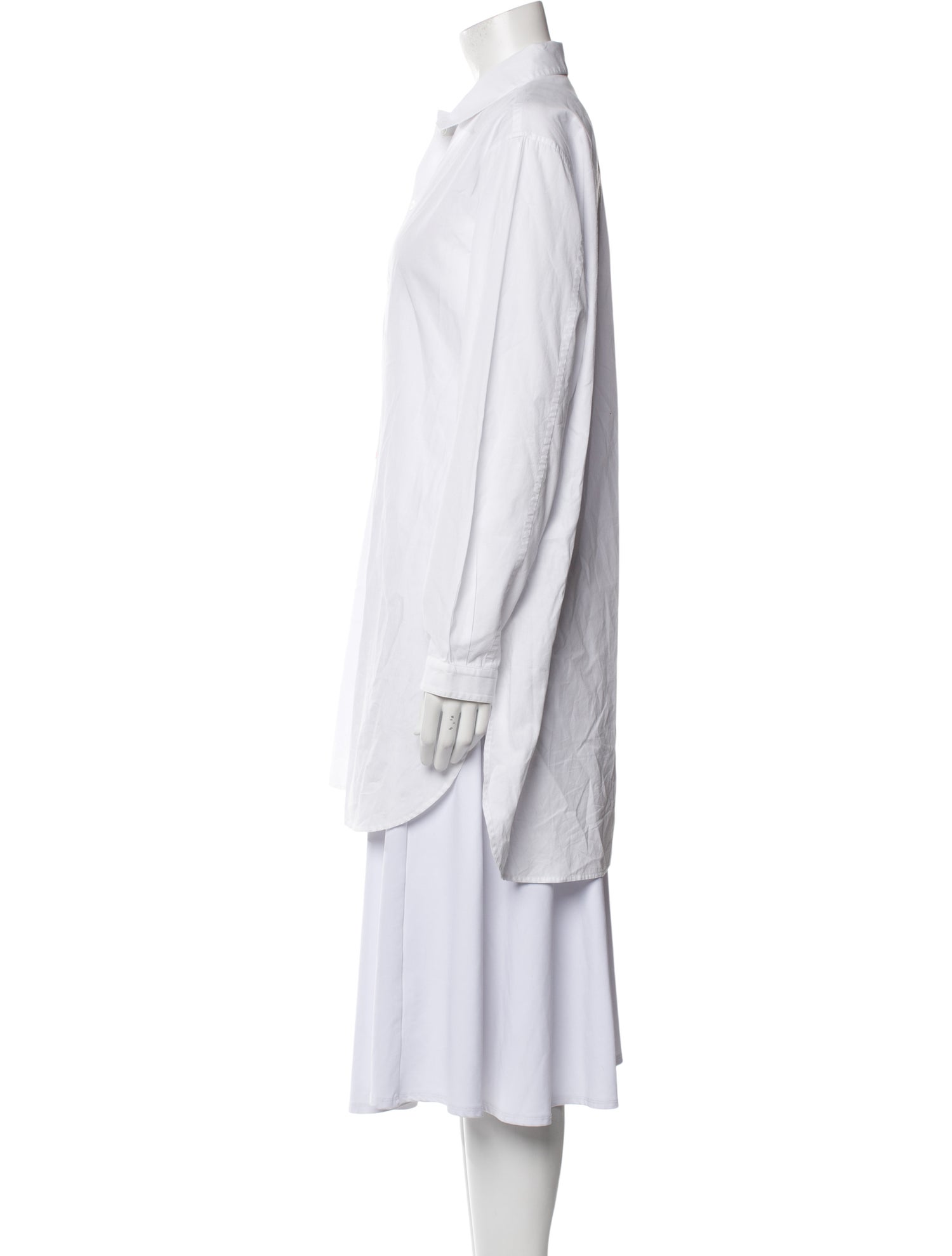 Y's by Yohji Yamamoto Floral Print Long Sleeve Tunic