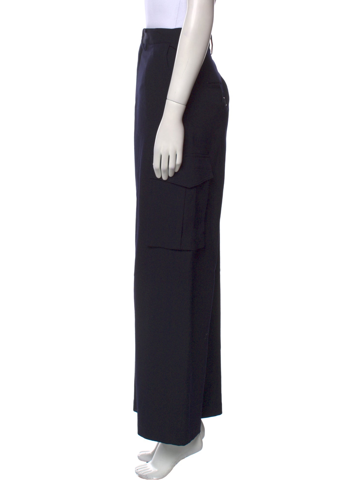Y's by Yohji Yamamoto Wool Wide Leg Pants