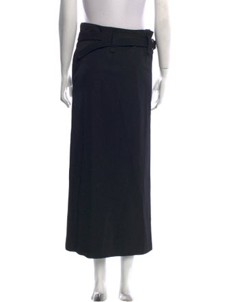 Y's by Yohji Yamamoto Wool Midi Length Skirt