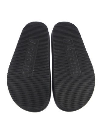 Y's by Yohji Yamamoto Leather Polka Dot Print Mules