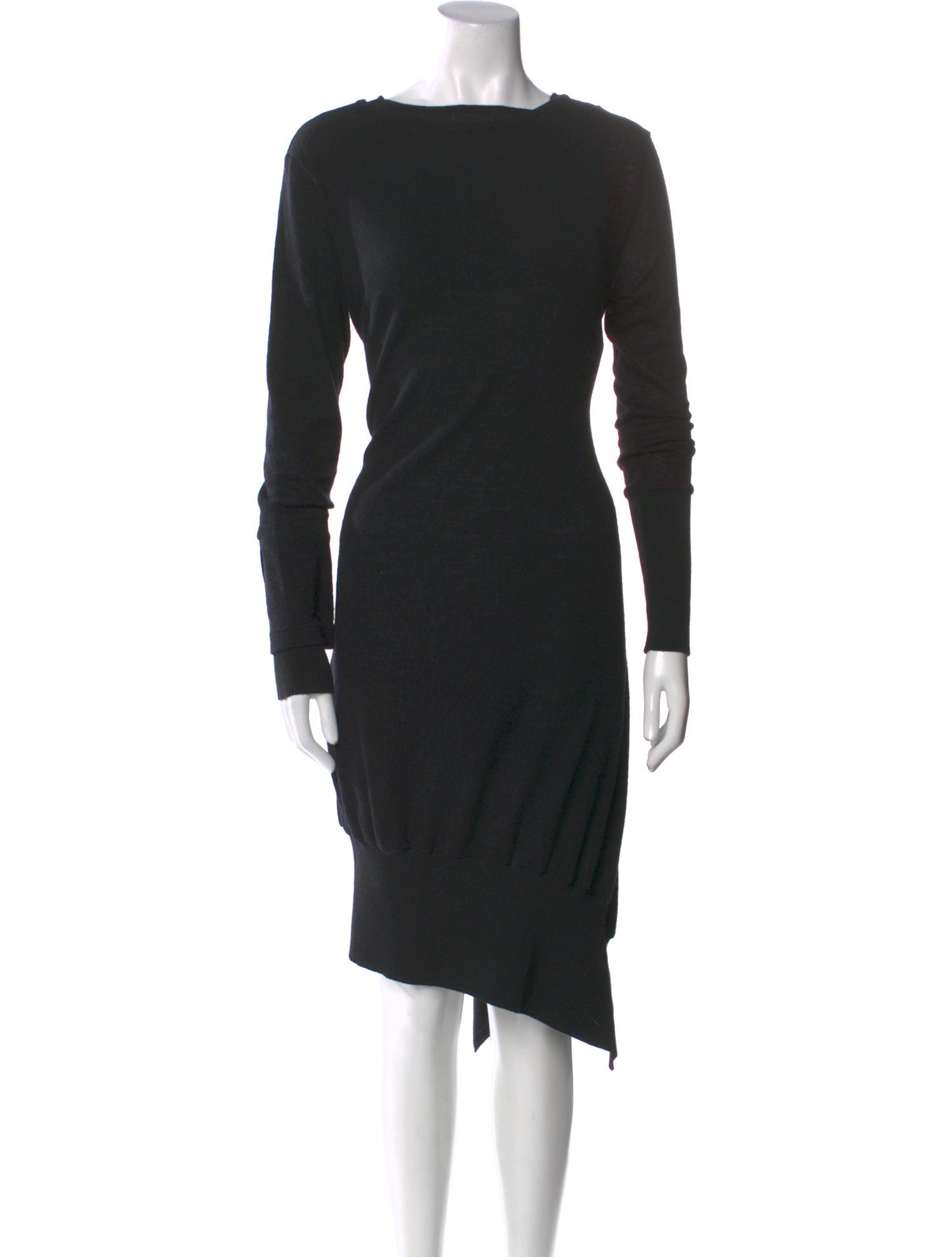 Y's by Yohji Yamamoto Wool Midi Length Dress