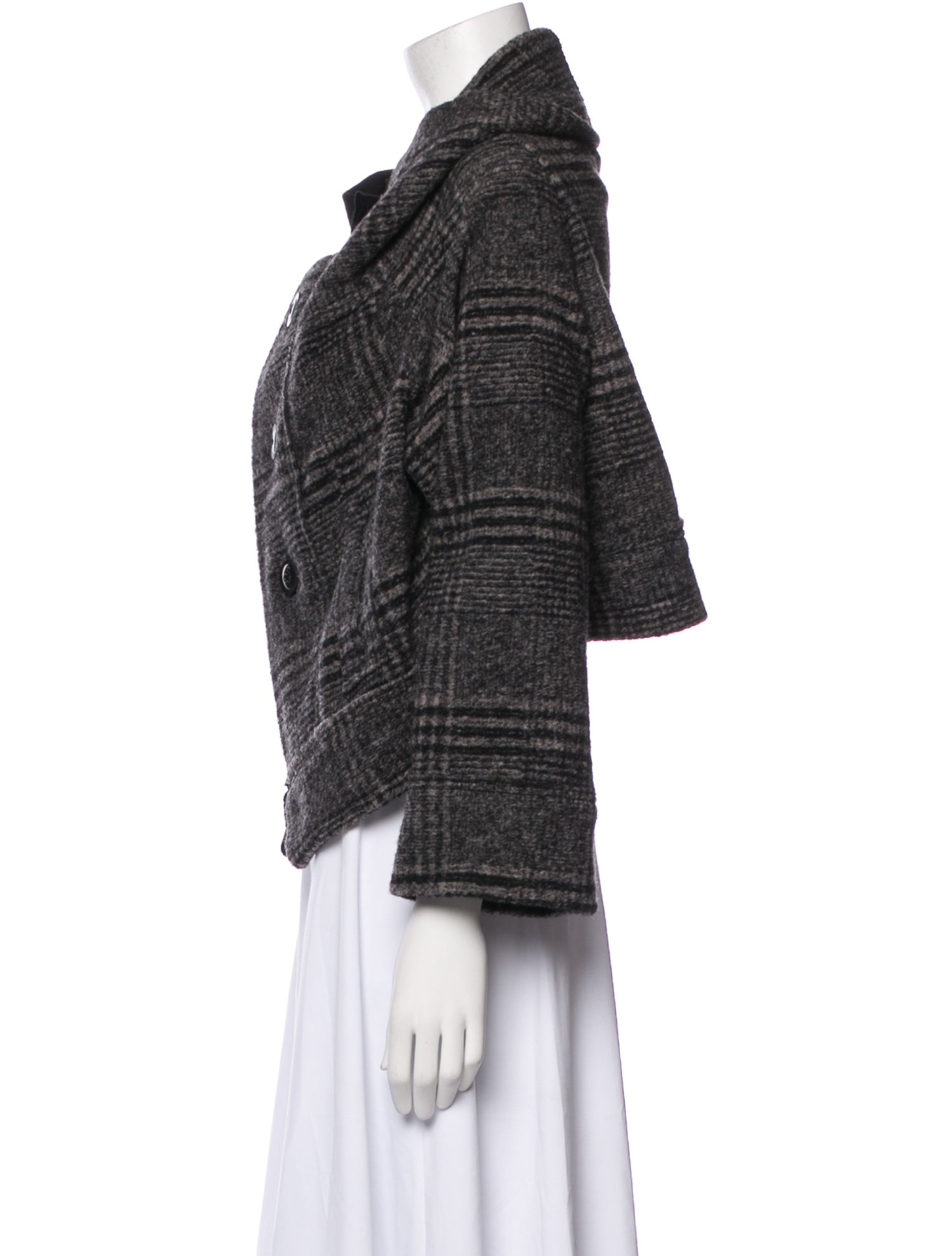 Y's by Yohji Yamamoto Plaid Print Jacket