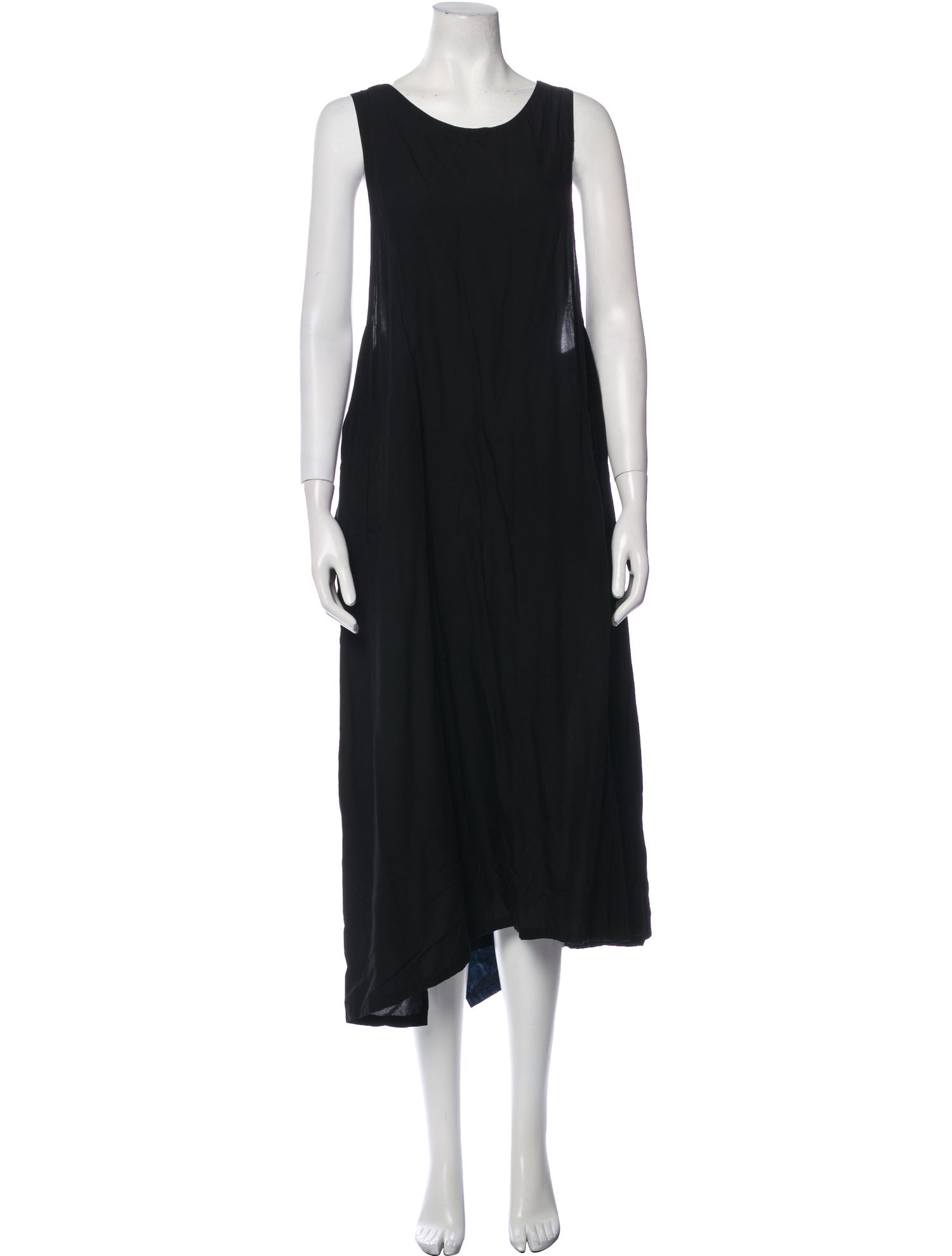 Y's by Yohji Yamamoto Scoop Neck Long Dress
