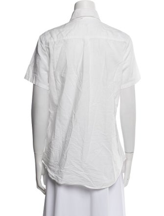 Y's by Yohji Yamamoto Short Sleeve Button-Up Top
