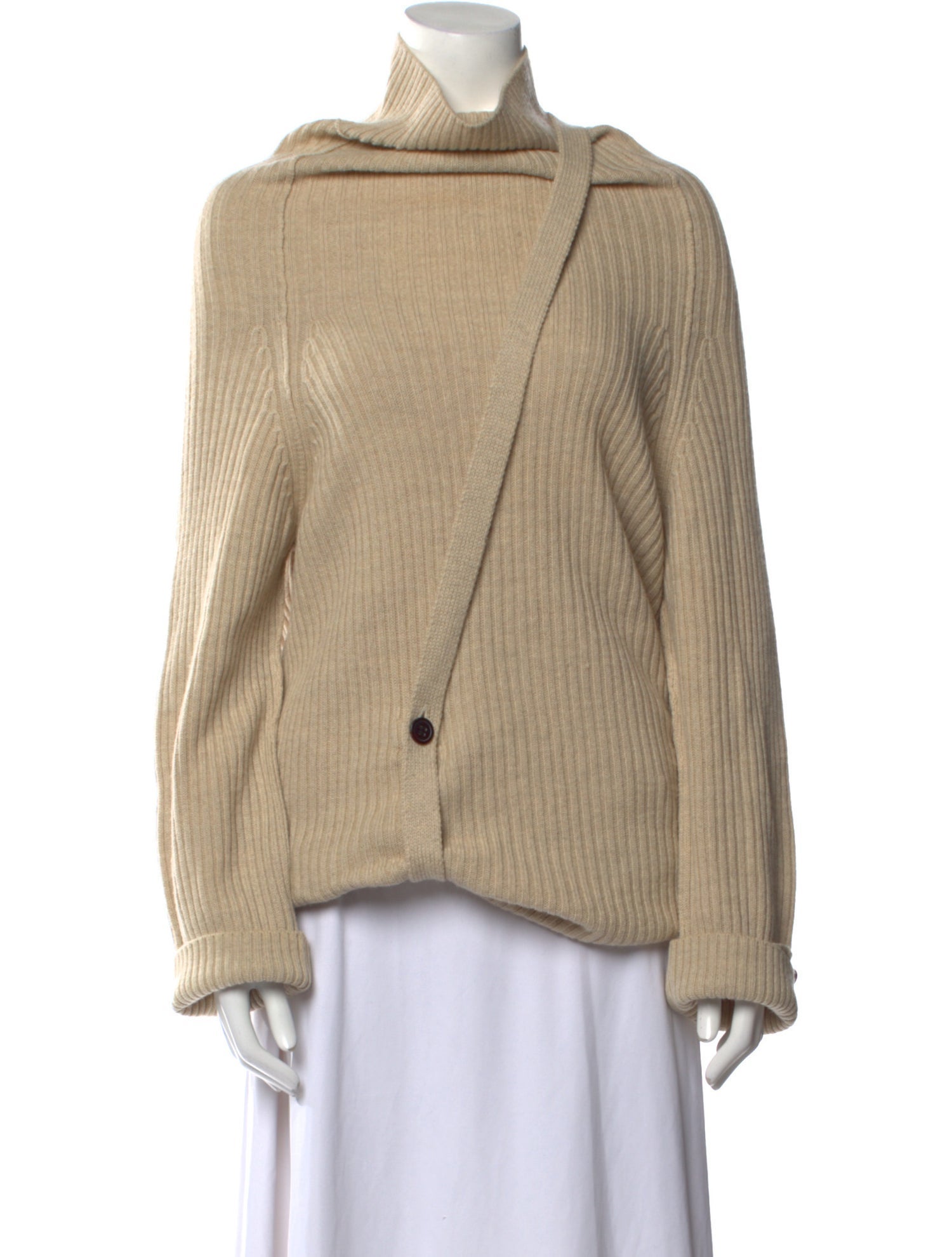Y's by Yohji Yamamoto Wool Cowl Neck Sweater