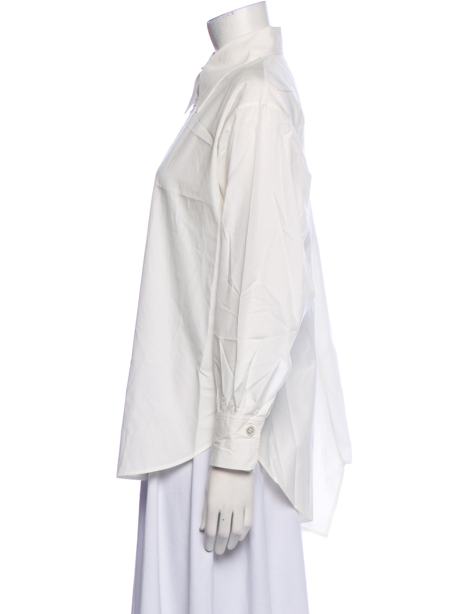 Y's by Yohji Yamamoto Long Sleeve Button-Up Top