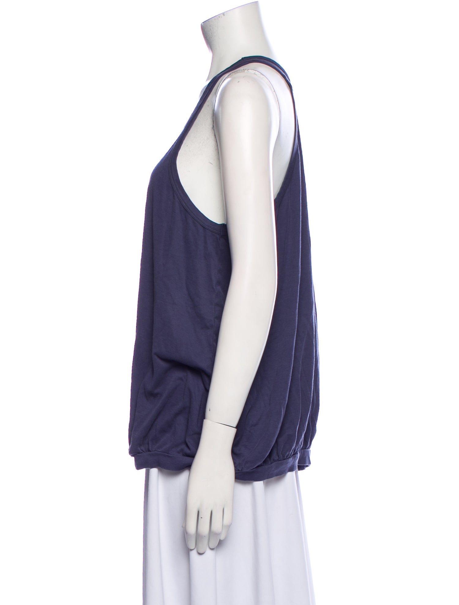 Y's by Yohji Yamamoto Scoop Neck Sleeveless Top