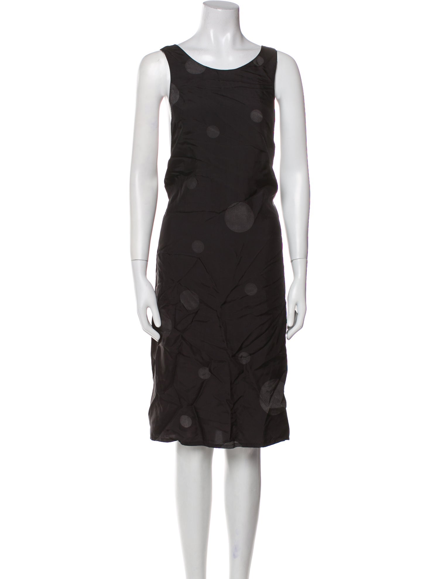 Y's by Yohji Yamamoto Scoop Neck Knee-Length Dress w/ Tags
