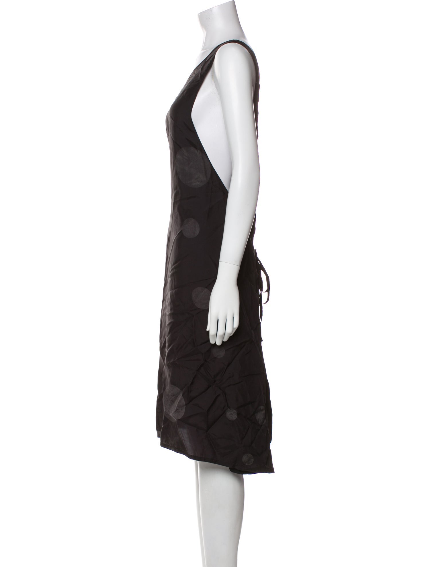 Y's by Yohji Yamamoto Scoop Neck Knee-Length Dress w/ Tags