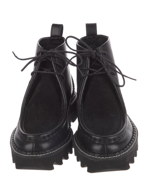 Y's by Yohji Yamamoto Leather Lace-Up Boots