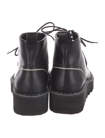 Y's by Yohji Yamamoto Leather Lace-Up Boots